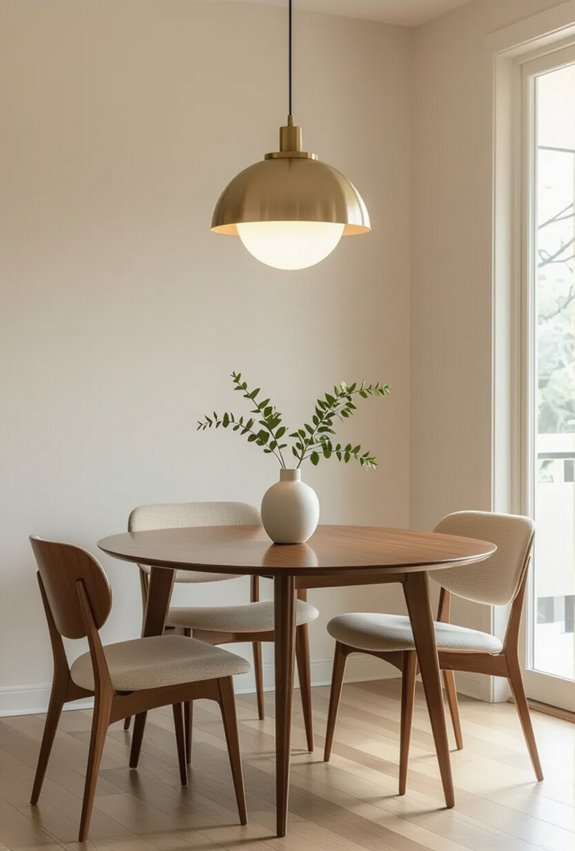 warm mid century pendant lighting
