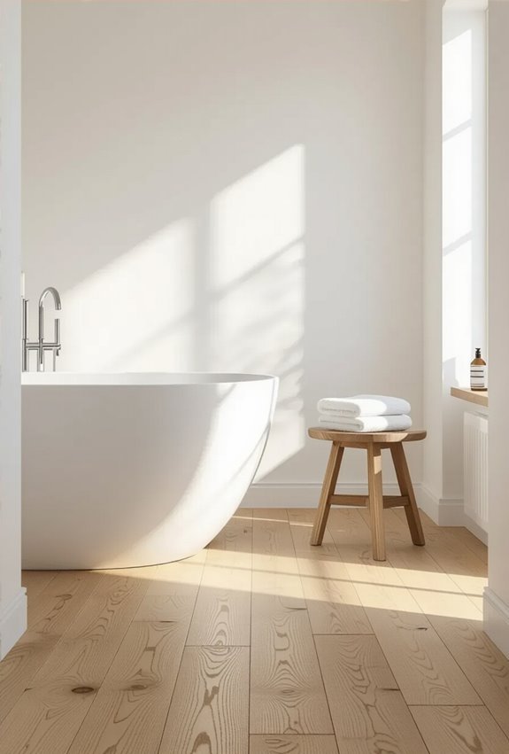 warm minimalist wood floors