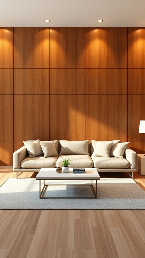 warm modern wood accents