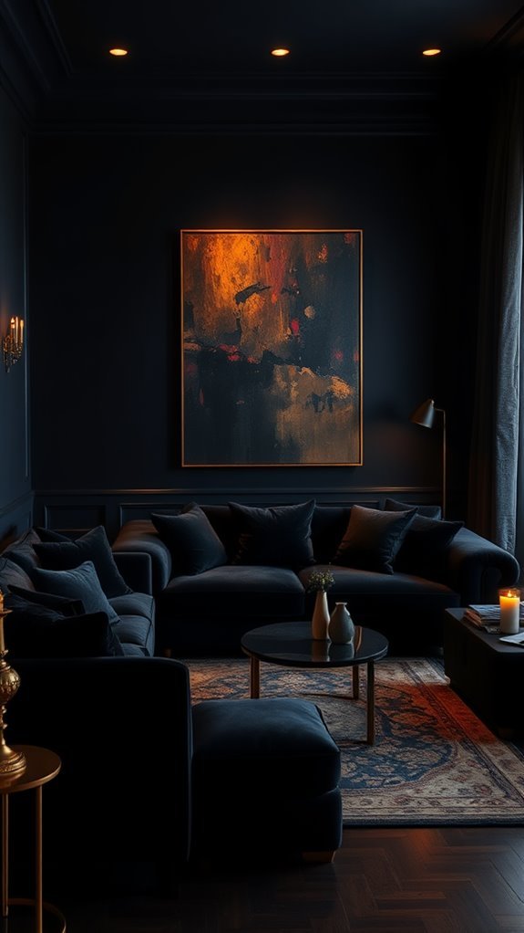 warm moody indigo ambiance