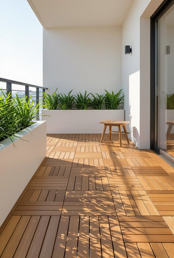 warm natural bamboo wood flooring