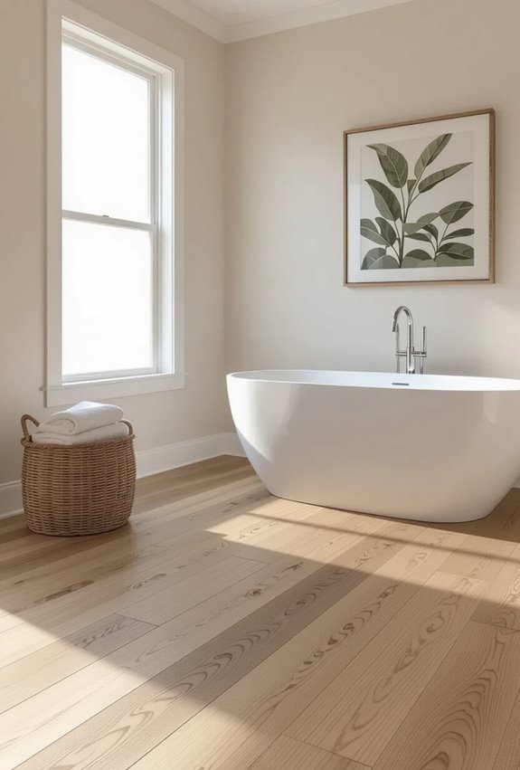warm neutral wood floor elegance