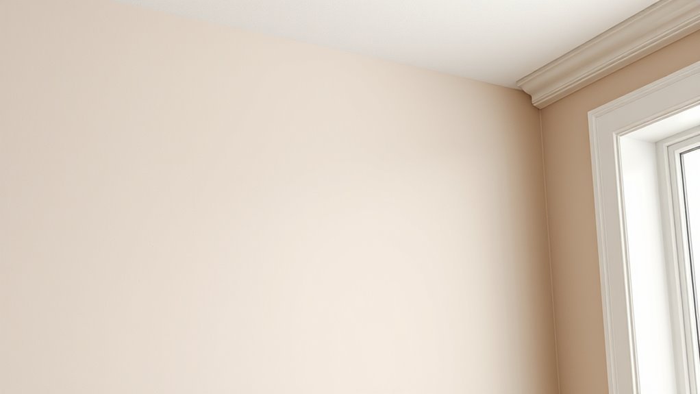 warm neutrals conceal imperfections