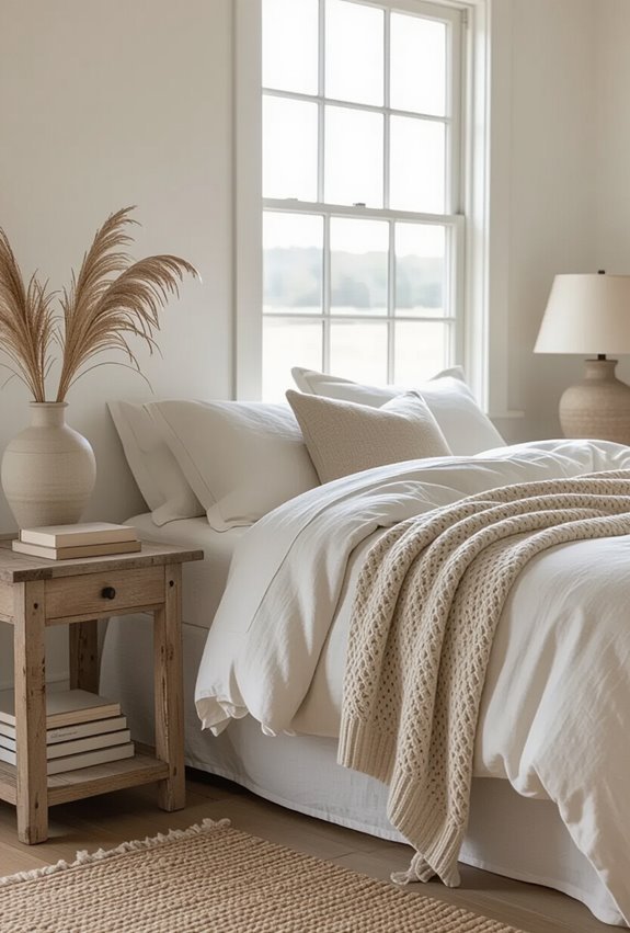 warm neutrals highlight texture