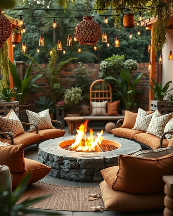 warm outdoor gathering space