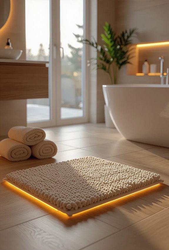 warm radiant tile underfoot luxury