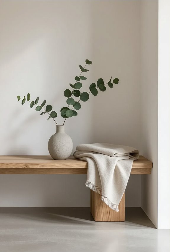 warm reclaimed wood and stone