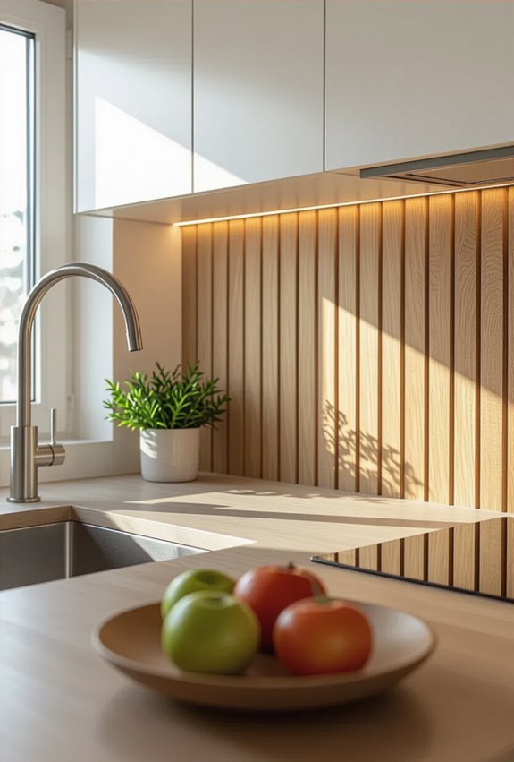 warm reclaimed wood slats