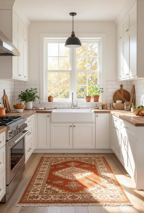 warm rugs add cozy color