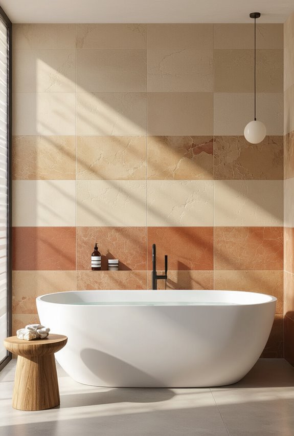 warm rustic earth toned tiles