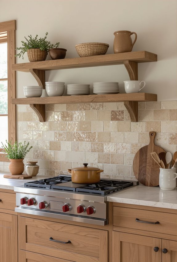 warm rustic farmhouse tile layouts