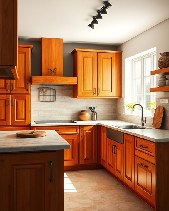 warm rustic orange stone