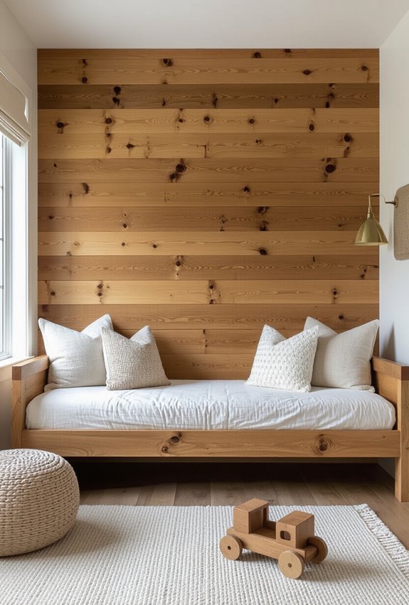 warm rustic polished wood backdrop
