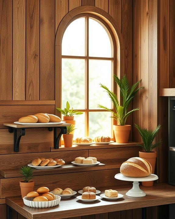 warm rustic wood accents