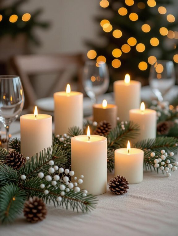 warm scented candle ambiance