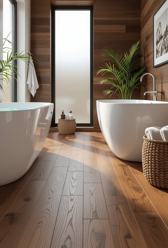 warm sustainable brown tile base