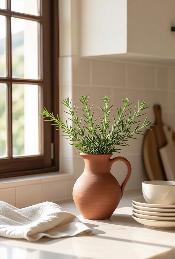warm terracotta cream mediterranean vibes
