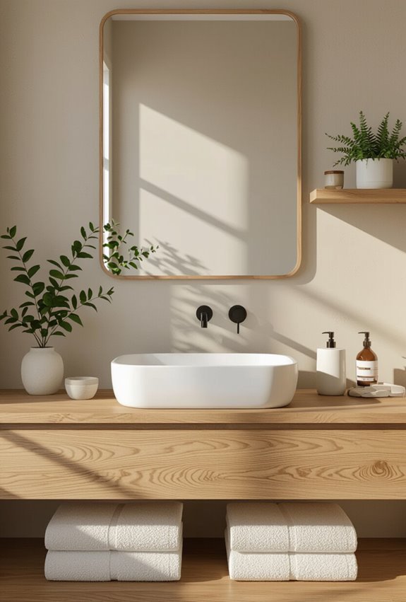 warm textured natural wood