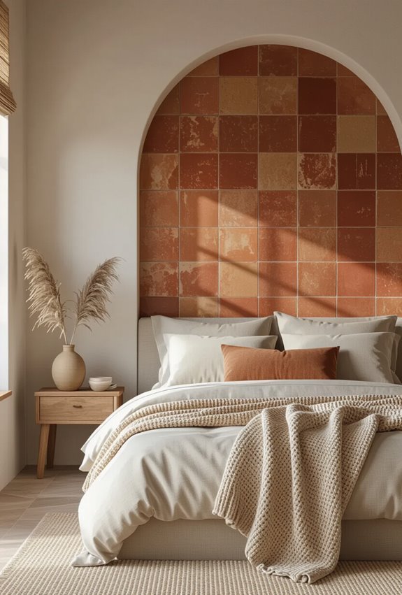warm textured terracotta slate