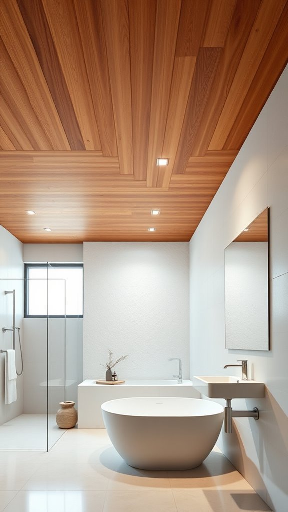 warm textured wood ceilings