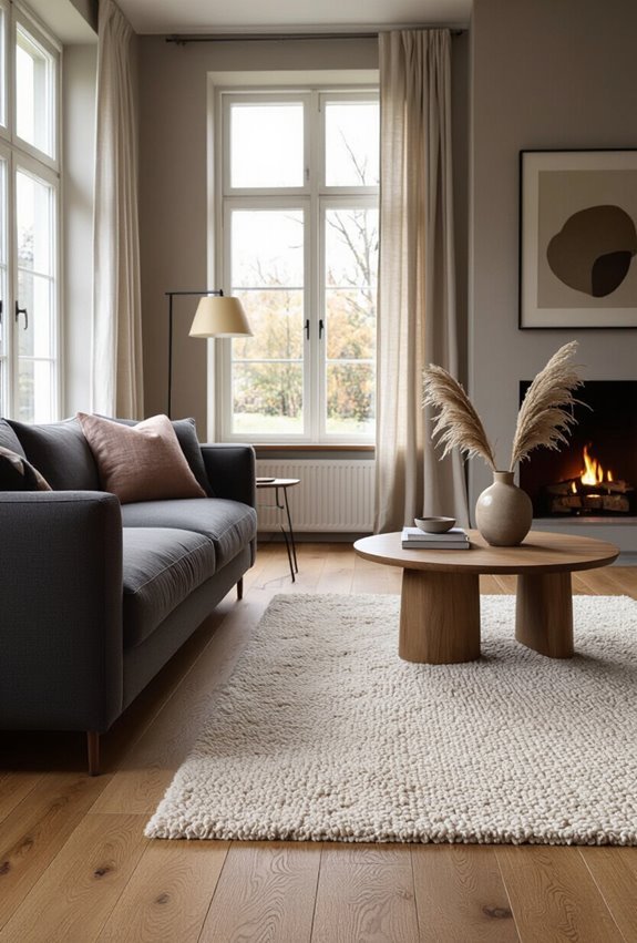 warm toned textured cozy flooring