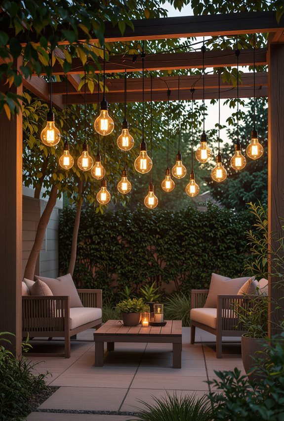 warm vintage edison bulb ambiance