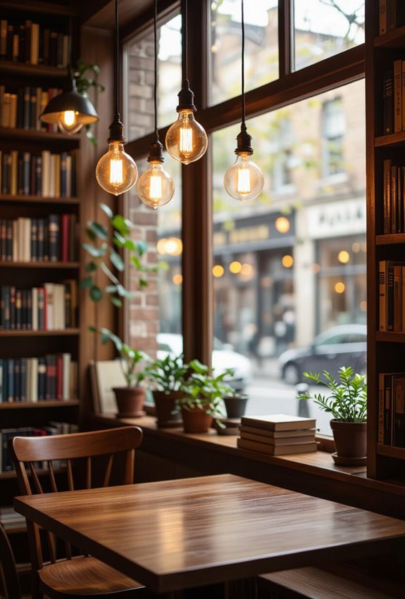 warm vintage edison lighting