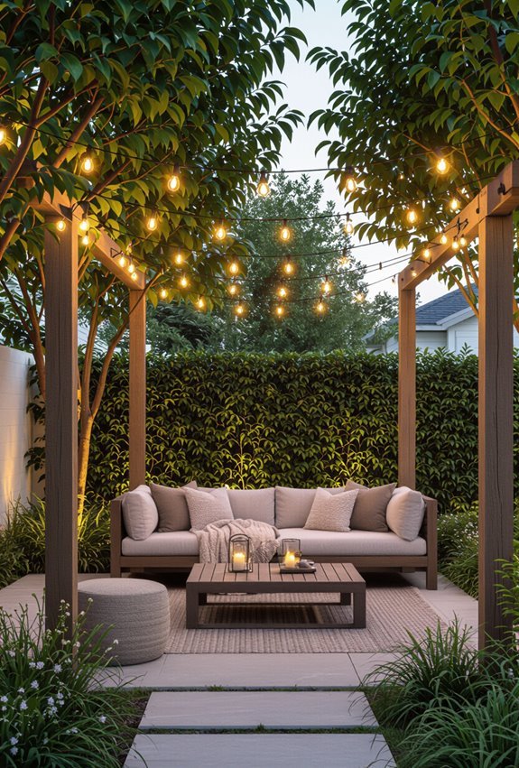 warm whimsical backyard glow