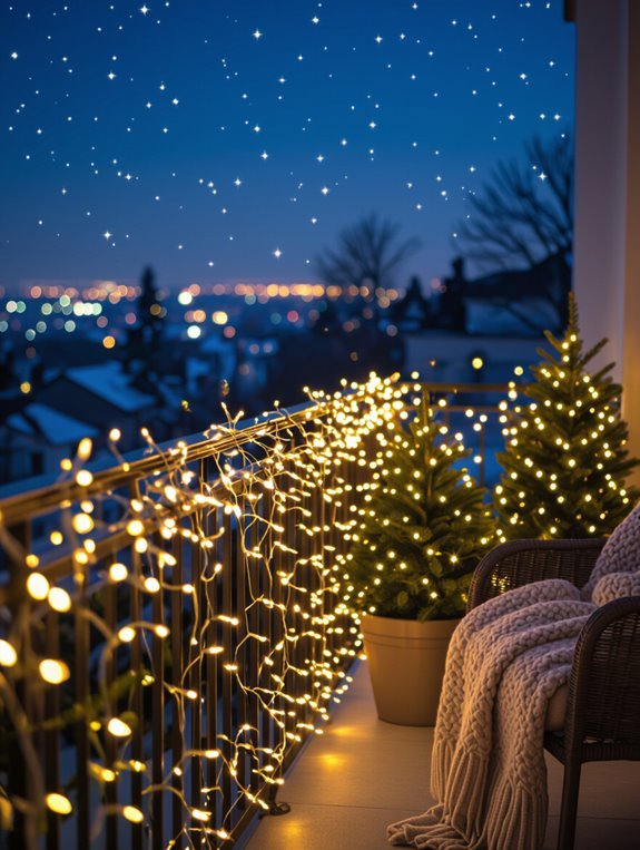 warm white festive lighting