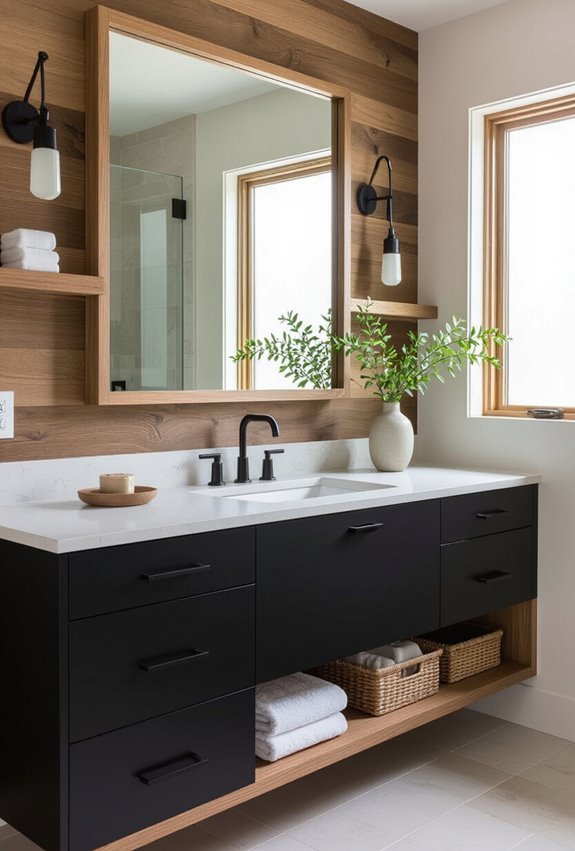 warm wood bold black