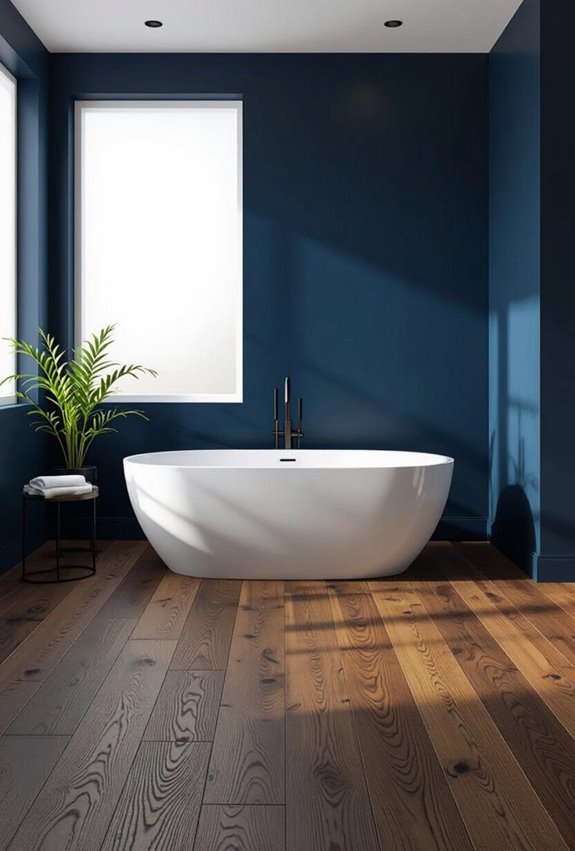 warm wood bold color contrasts