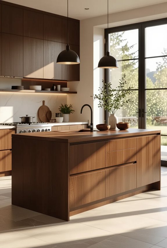 warmth highlighting wood grain