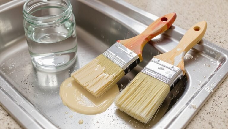 wash brushes promptly and responsibly
