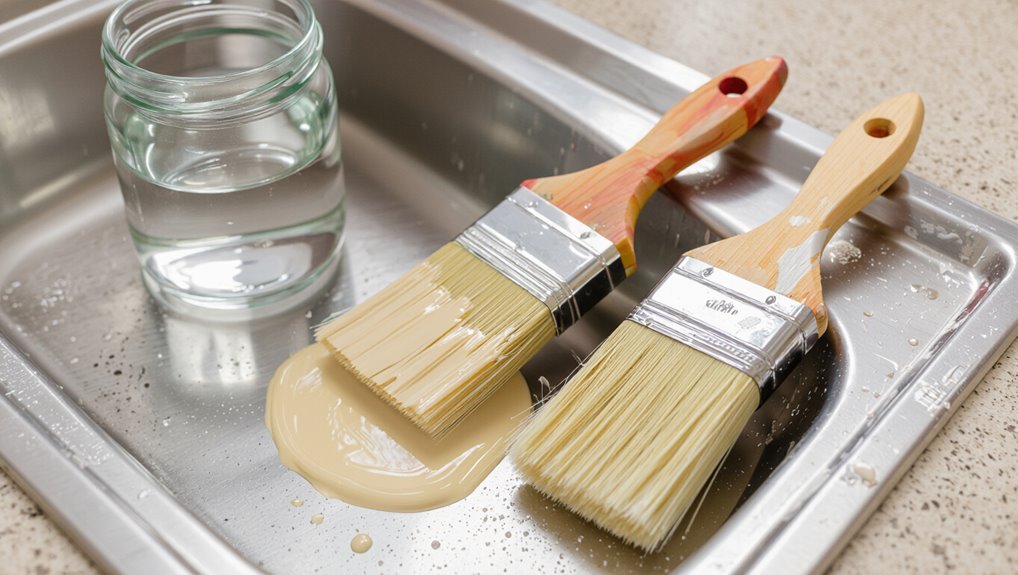 wash brushes promptly and responsibly