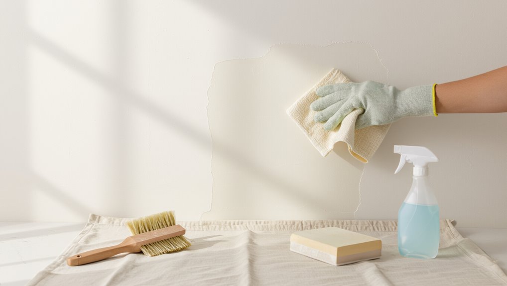 wash walls after sanding