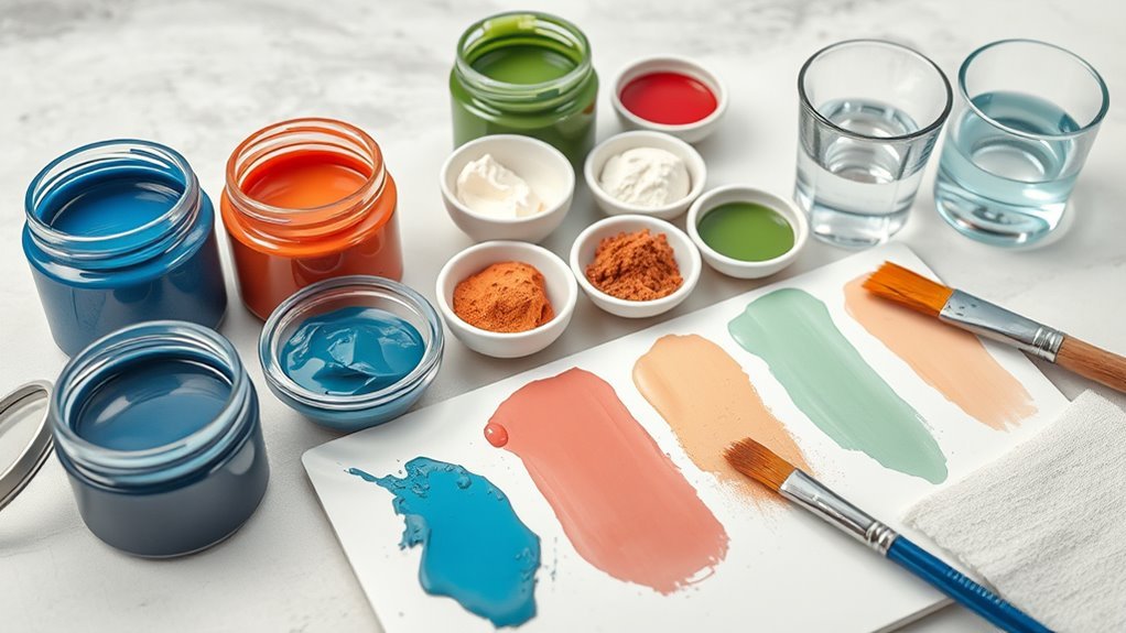 water loss alters acrylic color