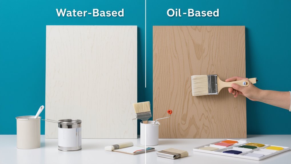 water vs oil based paint