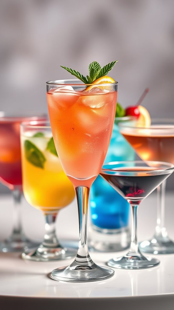 watercolor cocktail art decor