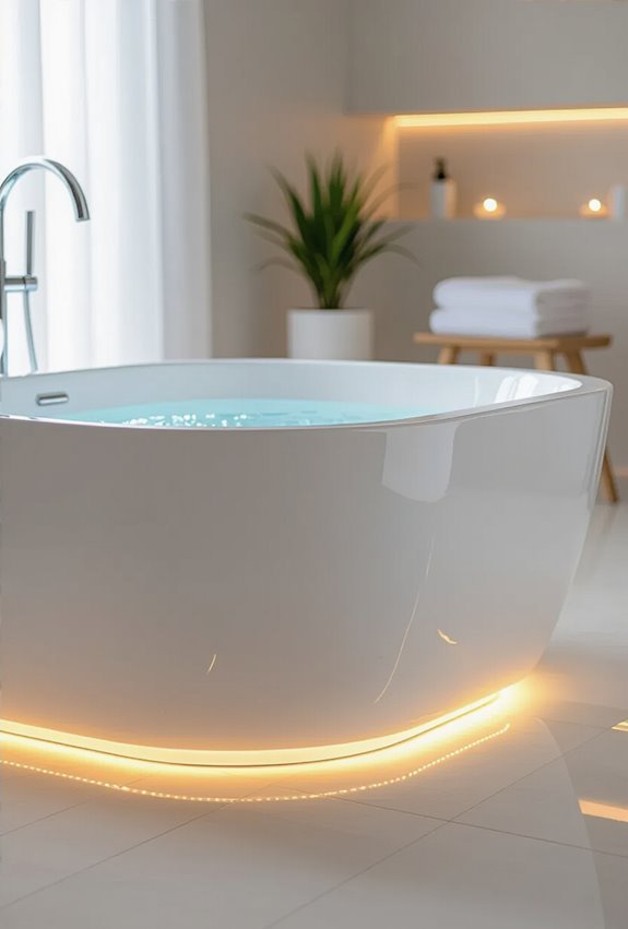 waterproof dimmable under tub lighting