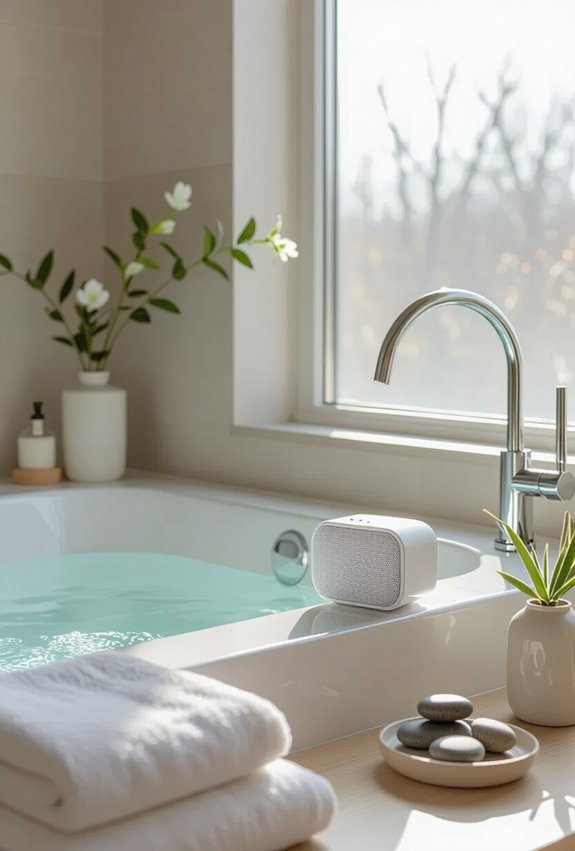 waterproof speakers continuous nature sounds