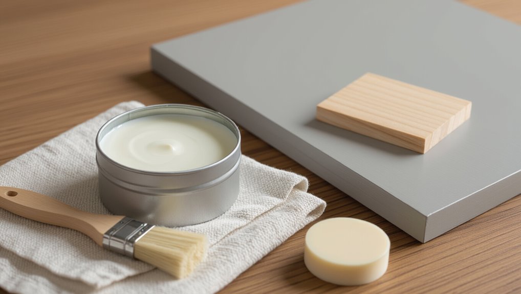 waxing on cured latex