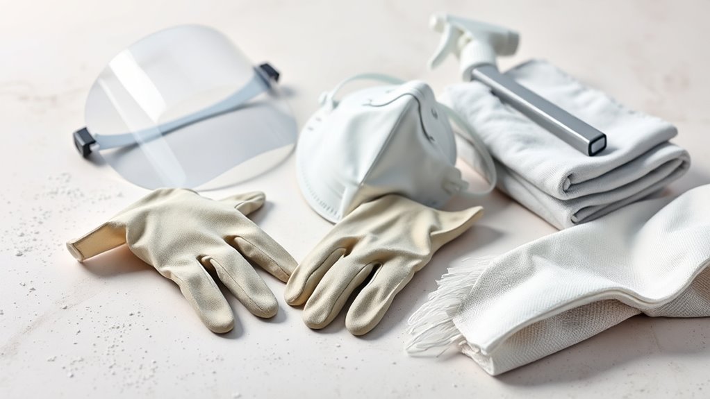 wear protective cleaning gear