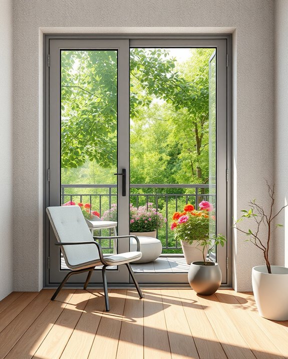 weather resistant balcony doors