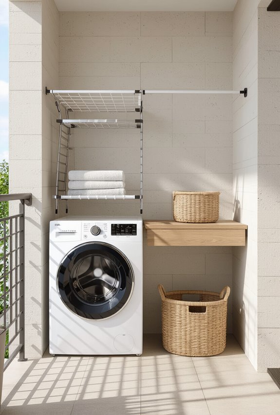 weather resistant balcony laundry materials