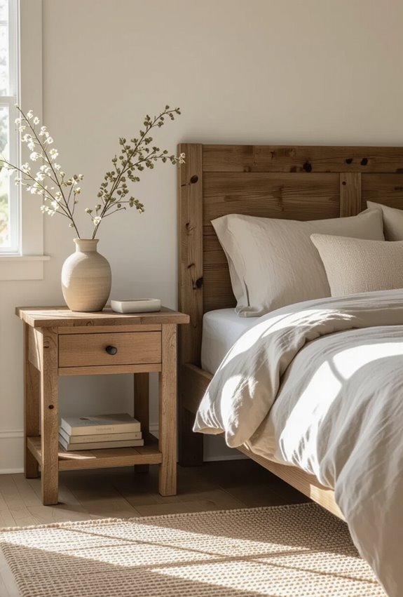 weathered rustic bed ensemble