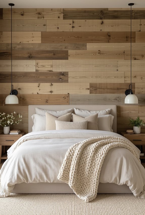weathered rustic wood panels