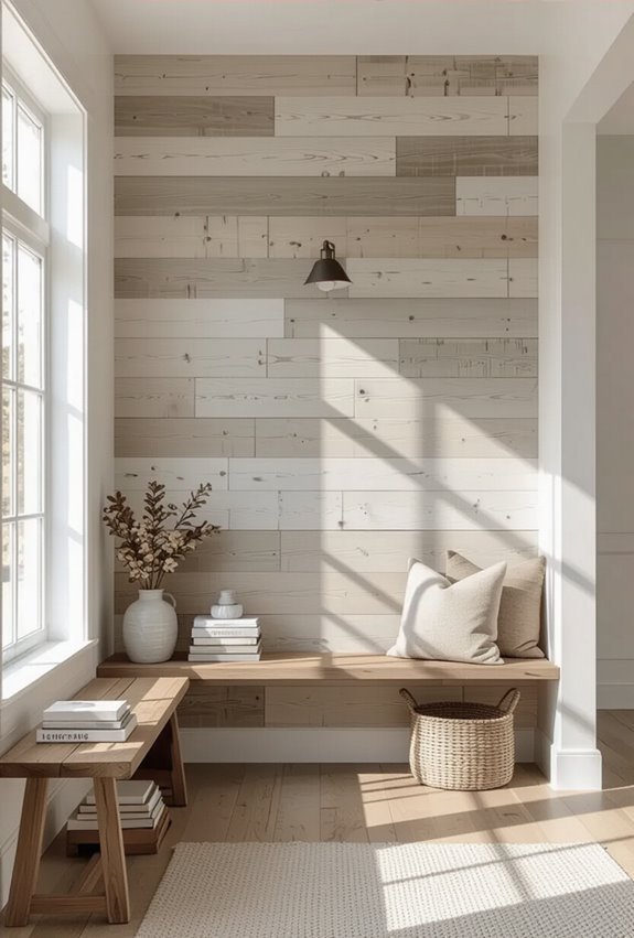 weathered whitewash highlights grain