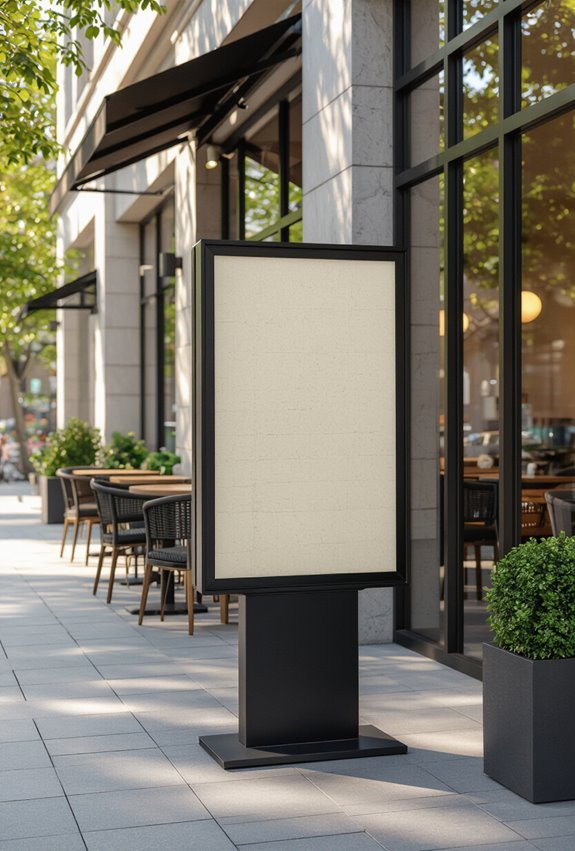 weatherproof backlit outdoor menu