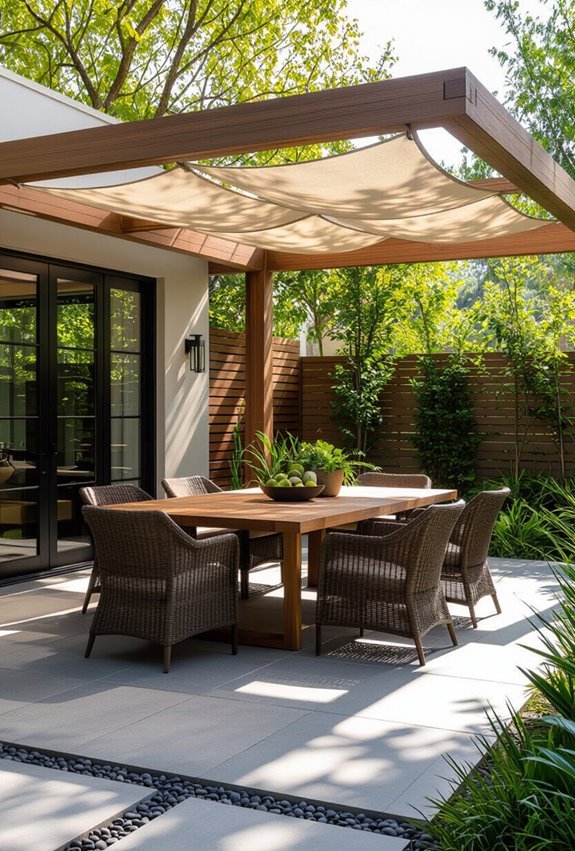 weatherproof pergola patio furnishings