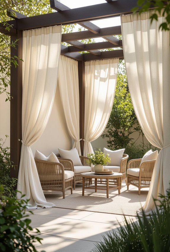 weatherproof sheer curtains for privacy